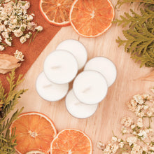 Charger l'image dans la galerie, Ensemble de 6 lampions de printemps, faits de cire de soya et de coco et d'huiles essentielles, décorés de fleurs et feuille