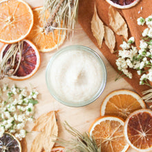 Charger l&#39;image dans la galerie, Exfoliant pour le corps rose et tangerine, décoré de fleurs, deux formats
